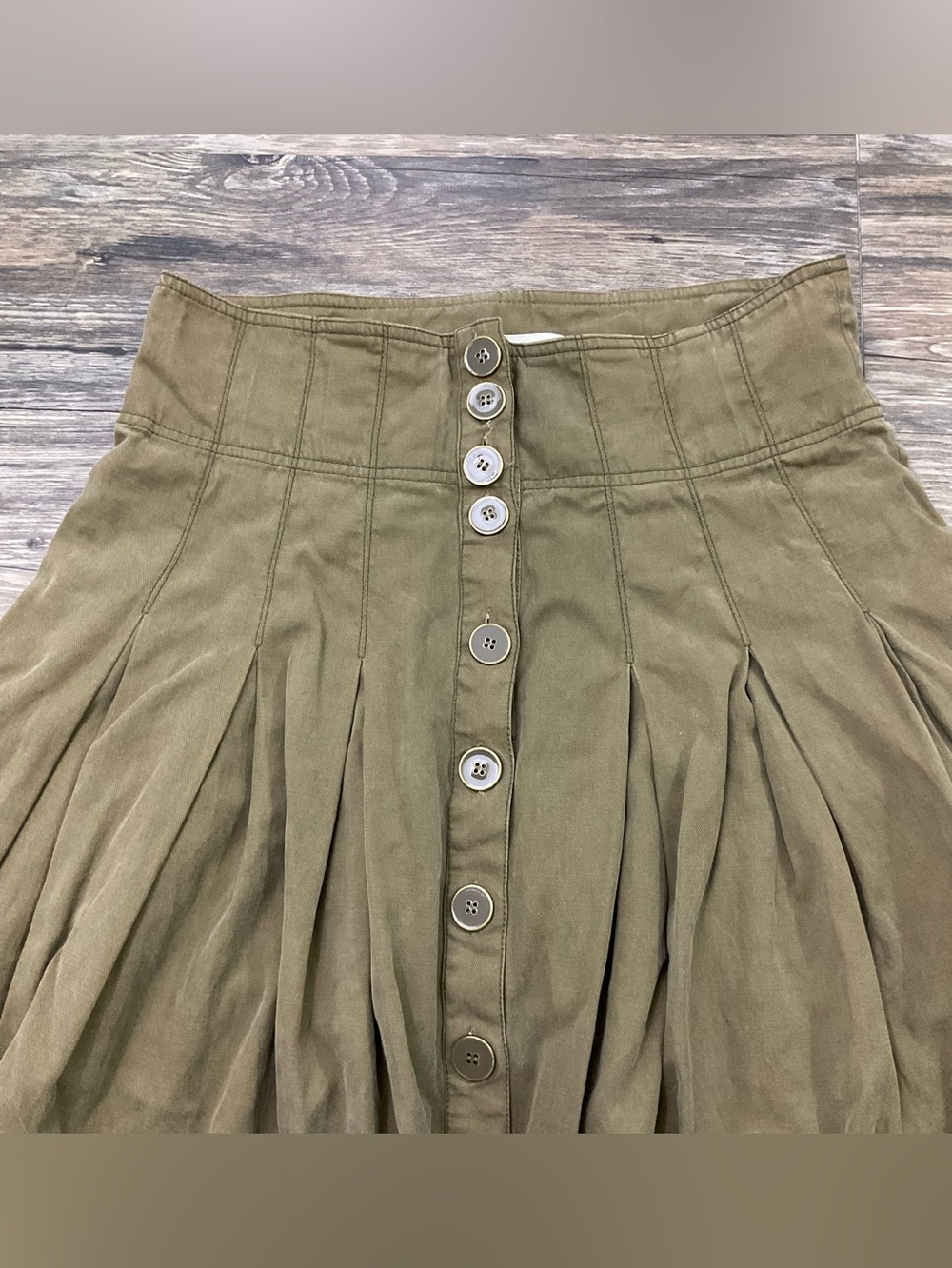 Ulla Johnson Pleated Midi Skirt Sz 8 - Picture 2 of 5